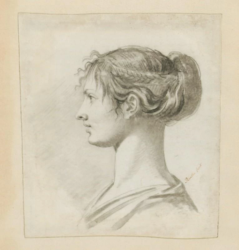 Studio di giovane donna con trecce - Arles ; musée Réattu